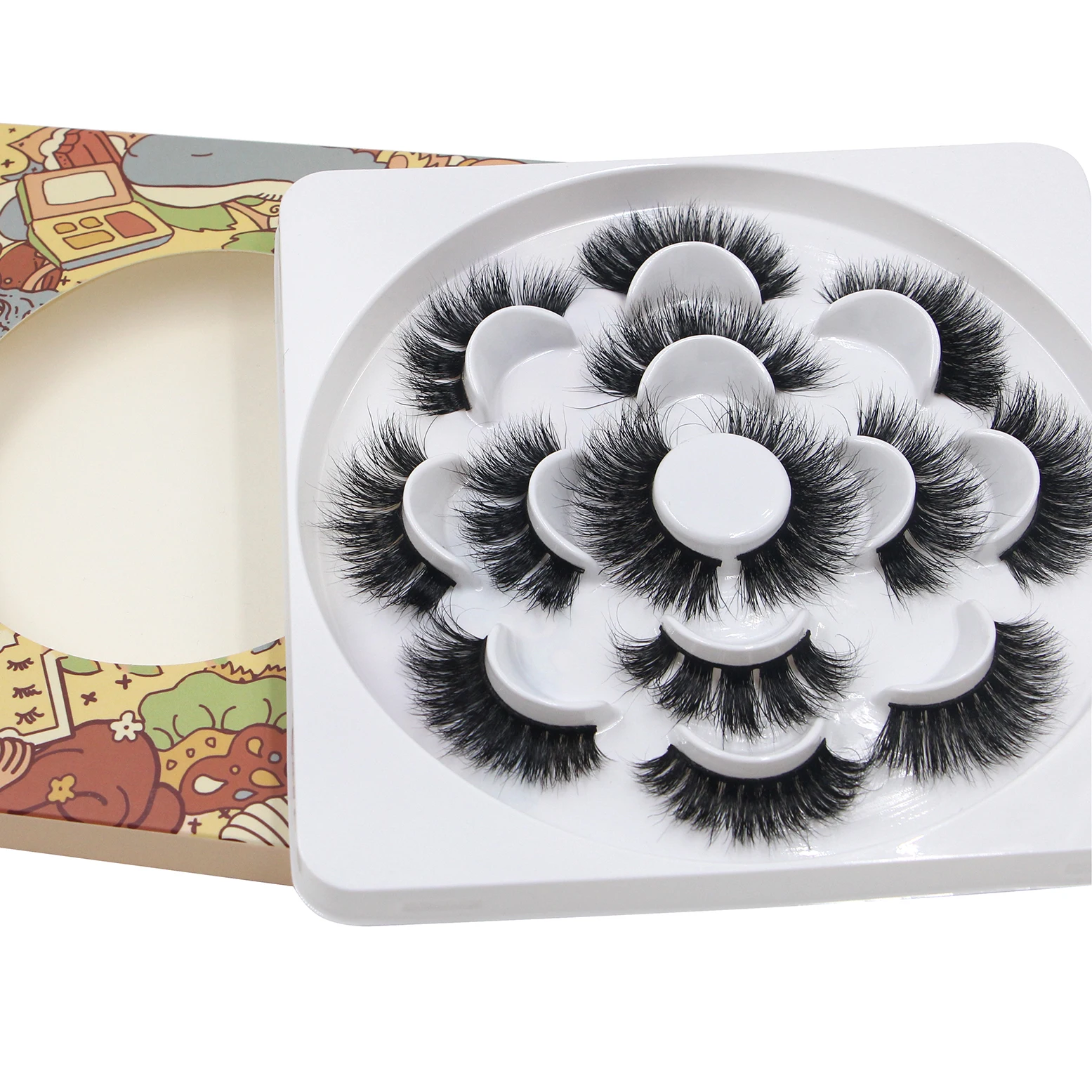 

New Eyelash Package 7 Pairs Real Mink Eyelashes
