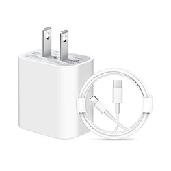 Durable White Quick Charge 20W PD 3.0 USB C Fast Power Delivery Adapter Wall Plug Charger Block for iPhone 12 Mini Pro Max 11