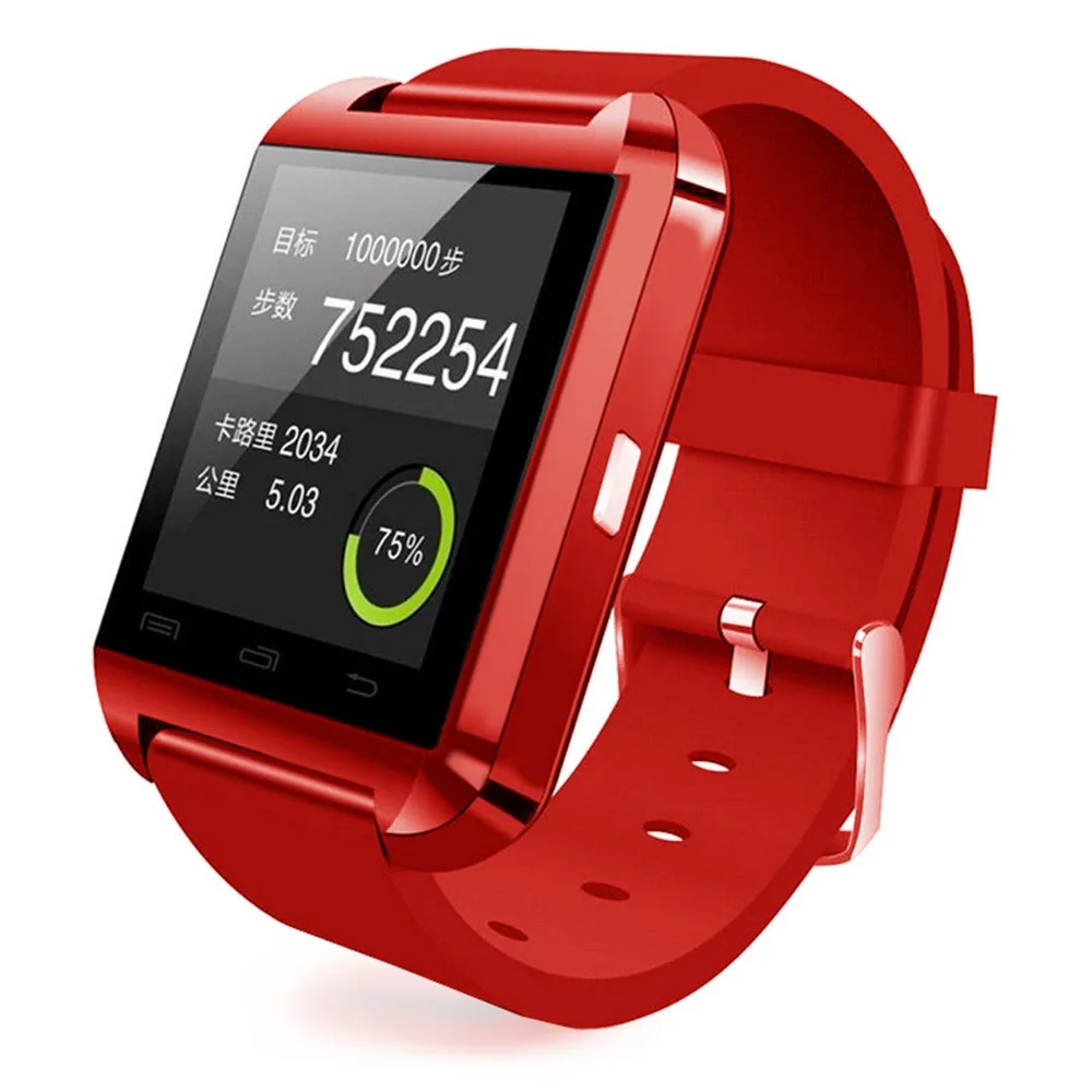 Factory U8 Bluetooth Smart Watch Wristwatch Smartwatch With Sleep Monitor Remote Camera Pedometer For IPhone Samsung Smartphone