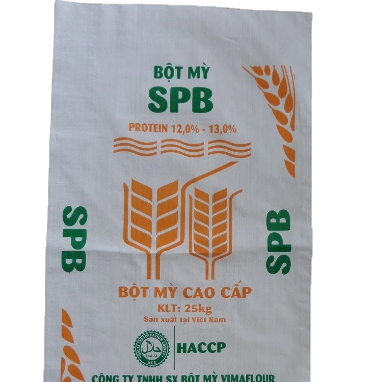 
Woven bag for packing or transport the food crop such as rice, flour, corn and so on 