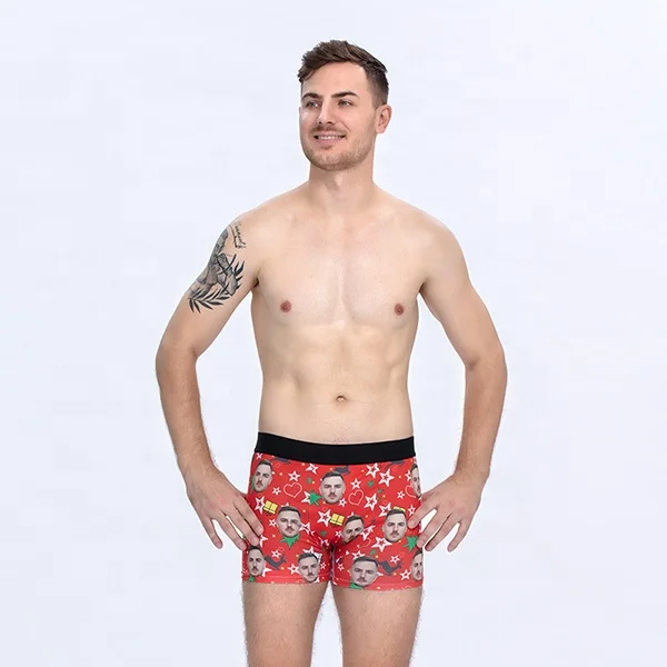 

Custom Underwear Men's Briefs Your Own sublimation printed Underwear Mens blank Boxer Briefs, Customized color