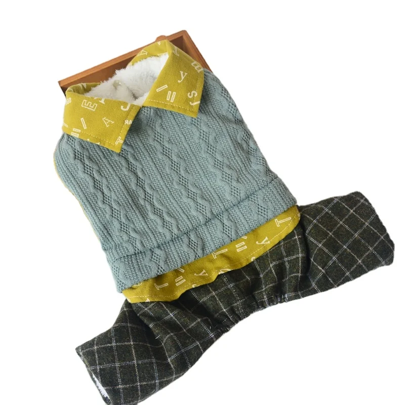 

Winter warm fashion sweater dog clothes with four legs, Picture