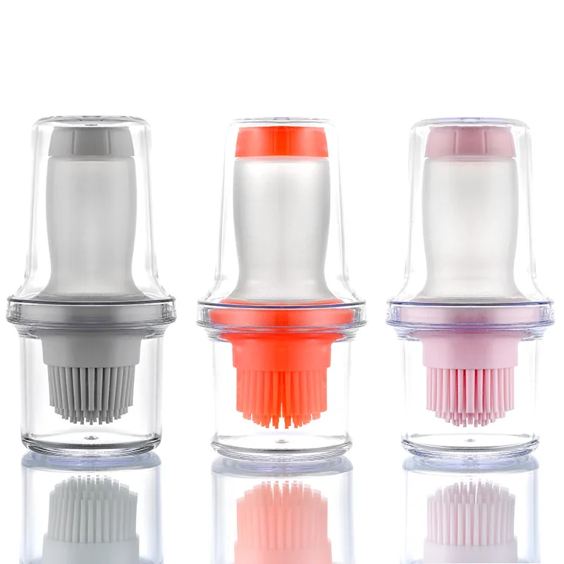 

Multi-function Press Type Silicone Brush BBQ Tools Oil Brush Oil Bottle