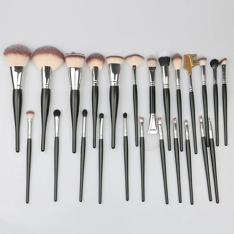 Professional 24-Piece Luxury Makeup Brush Set for Women Foundation Blush Eyeshadow Cosmetics Blending Tools for Face Use