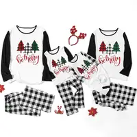 

Family Matching Christmas Pajamas for Boys Girls Sleepwear Trees Kids PJs Men Women 2 Pieces Pants Set