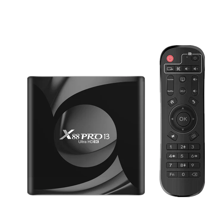 

2023 X88 Pro 13 Smart TV Box Android 13.0 TVBox RK3528 Quad Core 4GB 64GB Support 4K 8K Video Decoding Wifi6 BT5.0 Set Top Box