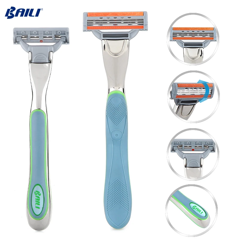 

Adjustable Stainless Steel five Blade Shaving Razor Cartridge Head, Some colors for your choose