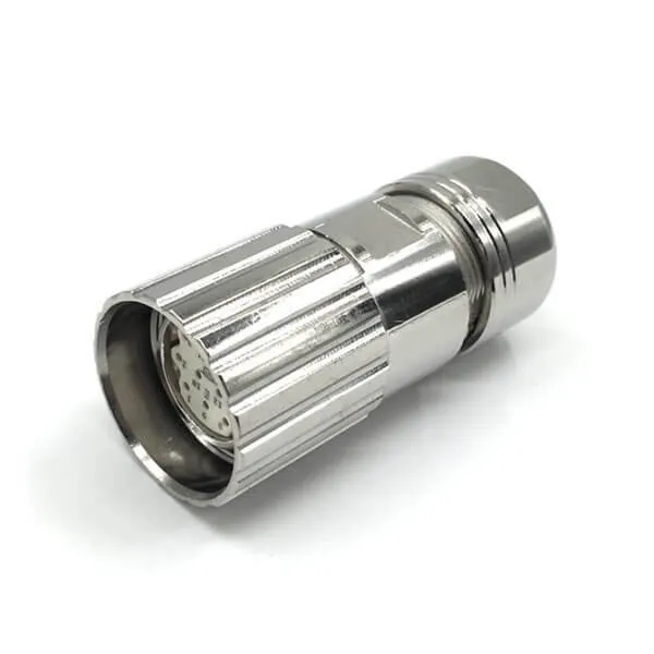 

Electrical Connector M23 Hybrid Power M23 Connector Circular 16Pin Solder Type Female Connector