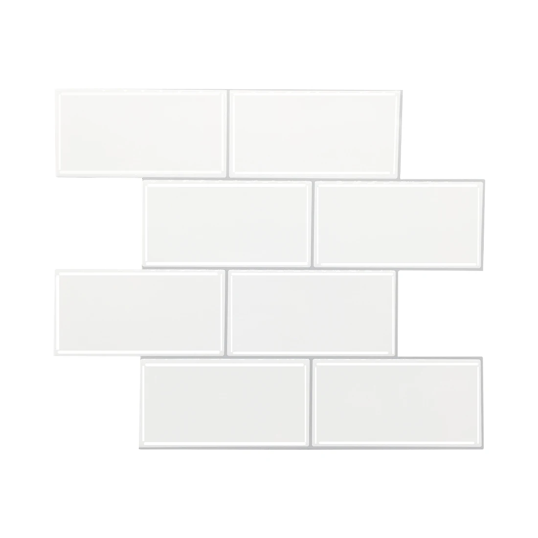 

China style selection waterproof peel and stick thicker upgrade design white subway tiles for kitchen bathroom shower walls