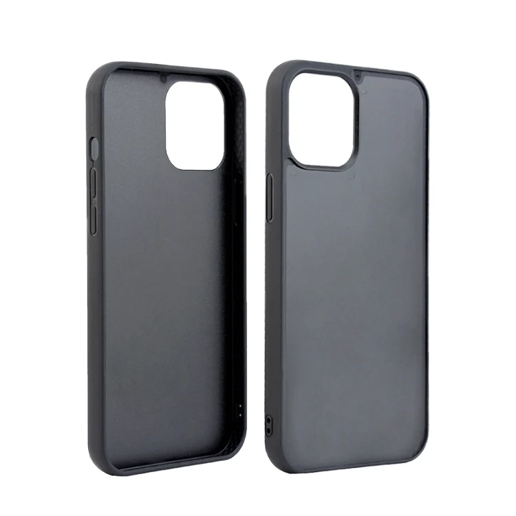 

Customized Design DIY Anti-Slip Shockproof Sublimation Tpu Pc Sublimatable Pu Leather Wood Sticker Blank Phone Case For iPhone 1, Black,white