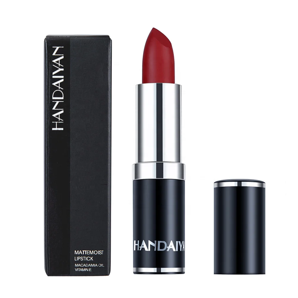 

HANDAIYAN New Makeup Cosmetic Long Lasting Smooth Vegan Lip Gloss Moisturizing Waterproof High Matte Lipstick