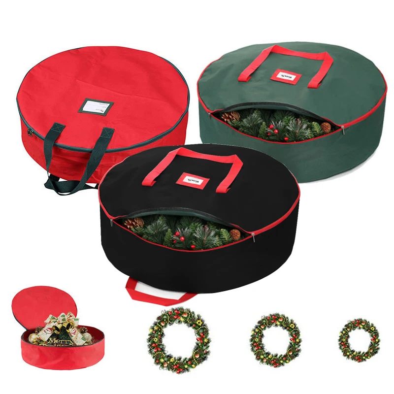 

Durable polyester 600D PE PP Christmas Tree Container Storage bag Christmas tree wreath storage bag