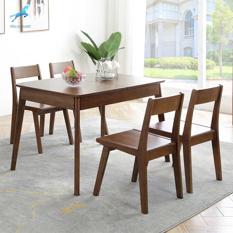 

Wholesale Dining Room Furniture American Style Space Saver Brown Color Rectangle Folding Table