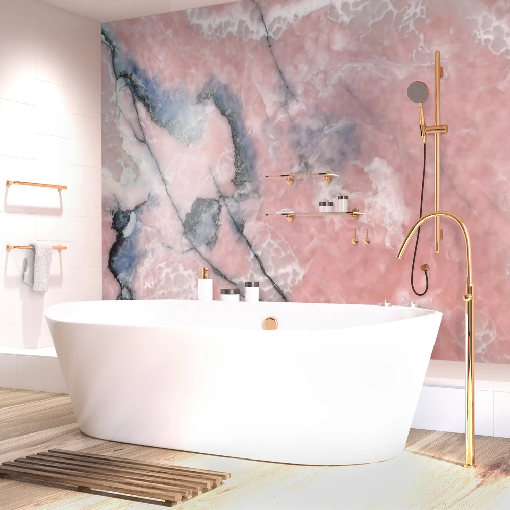 Premium Natural marble factory price pink onyx floor tile