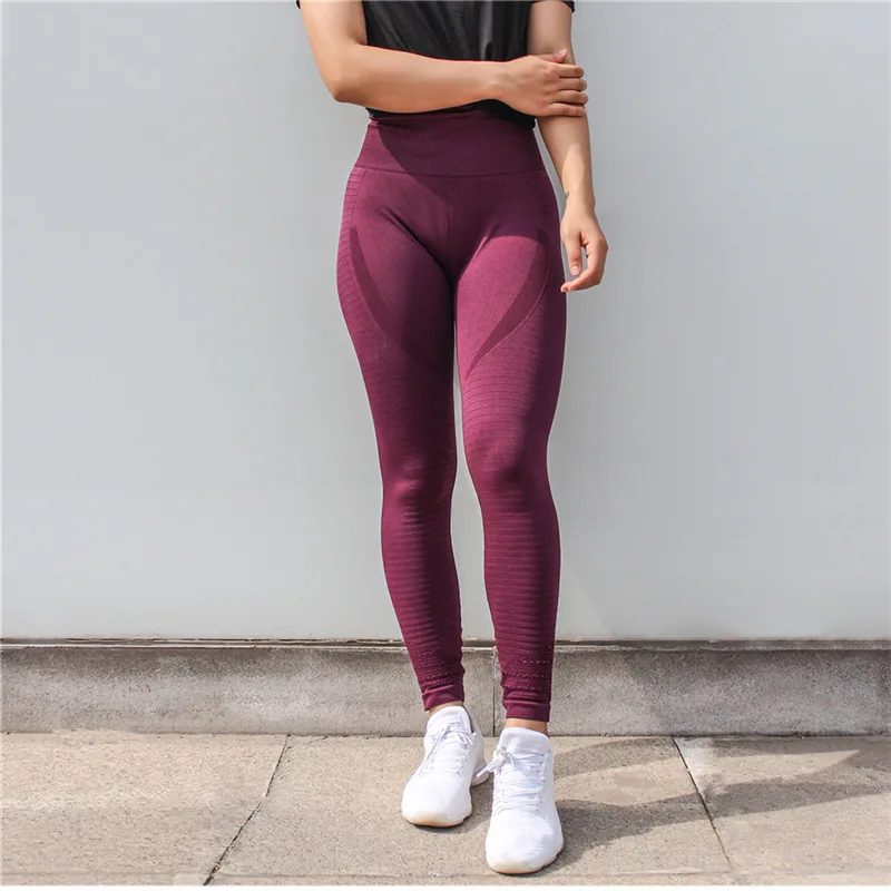 New Stock Seamless Fitness Women Leggings Fashion Patchwork Print High Waist Elastic Push Up 3105