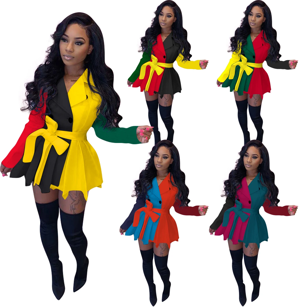 

2022 New Arrivals Summer Trending Mini Bodycon Long Sleeve Dress Spring Dresses Women