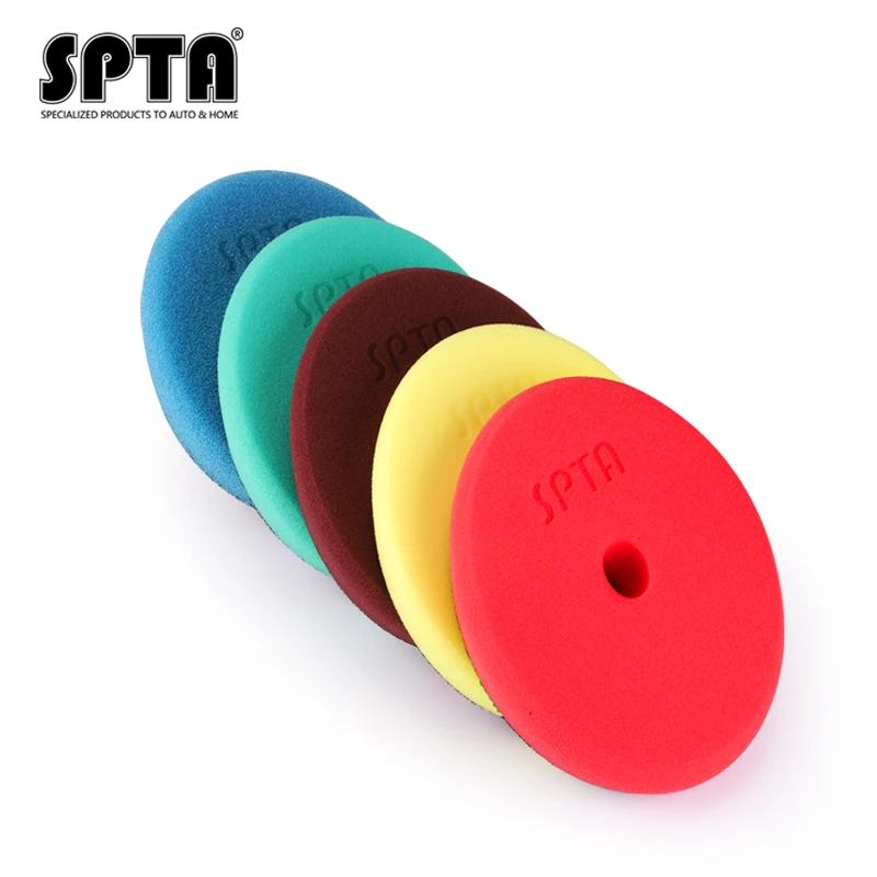 
SPTA 5 inch RO/DA Car Polishing Pads With Round Hole Buffing Pads For Car Care Car Detailing 
