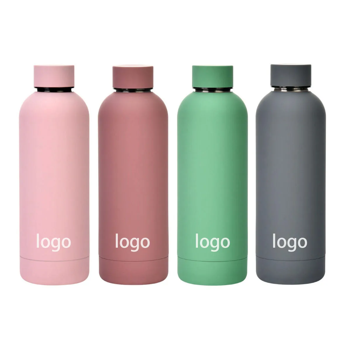 

500ml Double Wall Thermal Insulated Stainless Steel Water Bottles thermos New Design Matte Stainless Steel Vacuum Flask