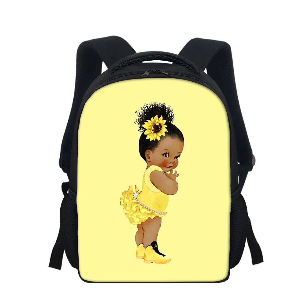

African American Baby Girl Ballerina Princess School Bags for Kids School Girl Toddler Backpack Kindergarten Bookbag Student, Customized color