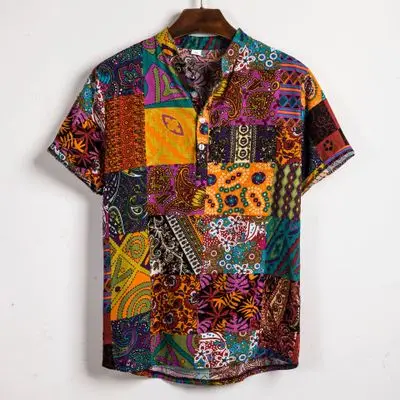 

New short sleeve custom vintage mardi gras latest designs shirt for men