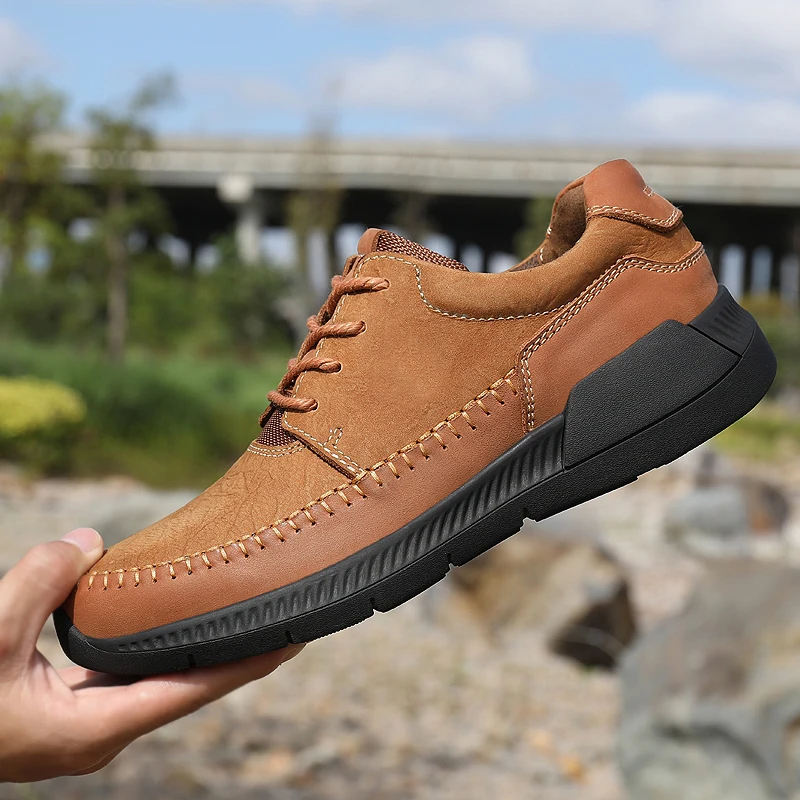 

mexico men soft leather driving shoes genuine leather shoes, Black,khaki,brown