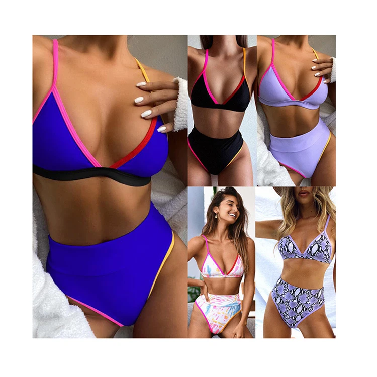 

Tie Dye Bikini 2020 Sexy Micro Bikini Top High Waist Thong Bathing Set Snake Print Swimwear Women Push Up Swimsuit