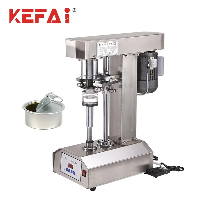 

KEFAI Stainless Steel Desktop Tin Can Sealing Machine Food Beverage Can Sealer