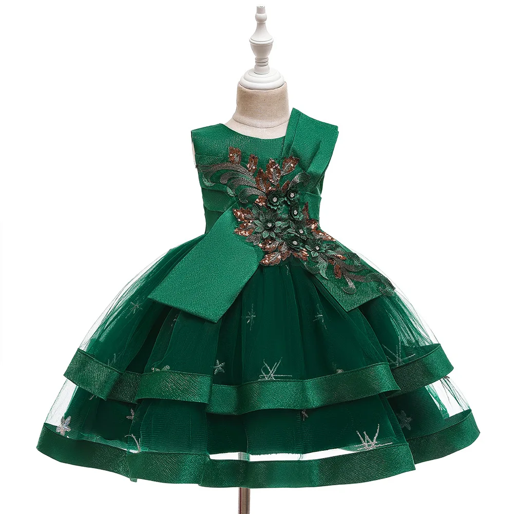 

girls Princess pettiskirt school performance Little host children's costume