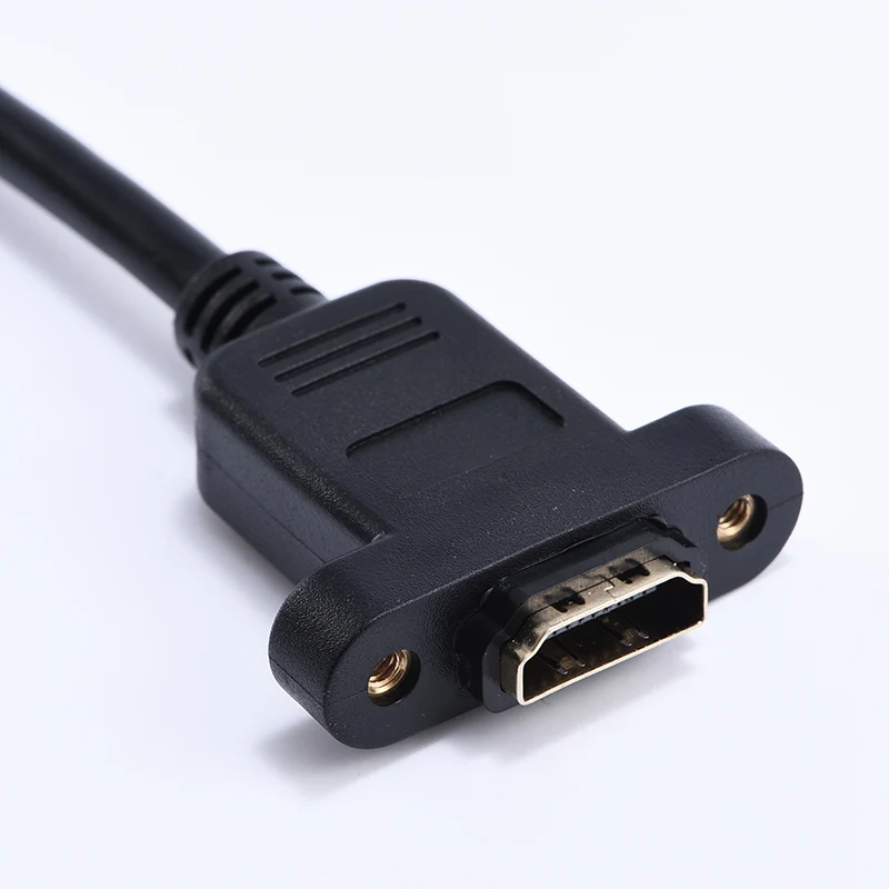 

hdtv Connector male to female hdtdv cable hdtv Extension Cable with screw Panel Mount 0.5M