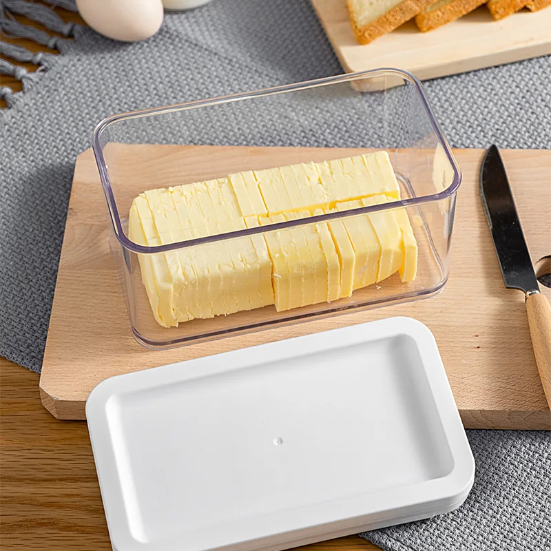 

Butter Plastic Square Box Cheese Slicers Cheese Storage Box With Lid