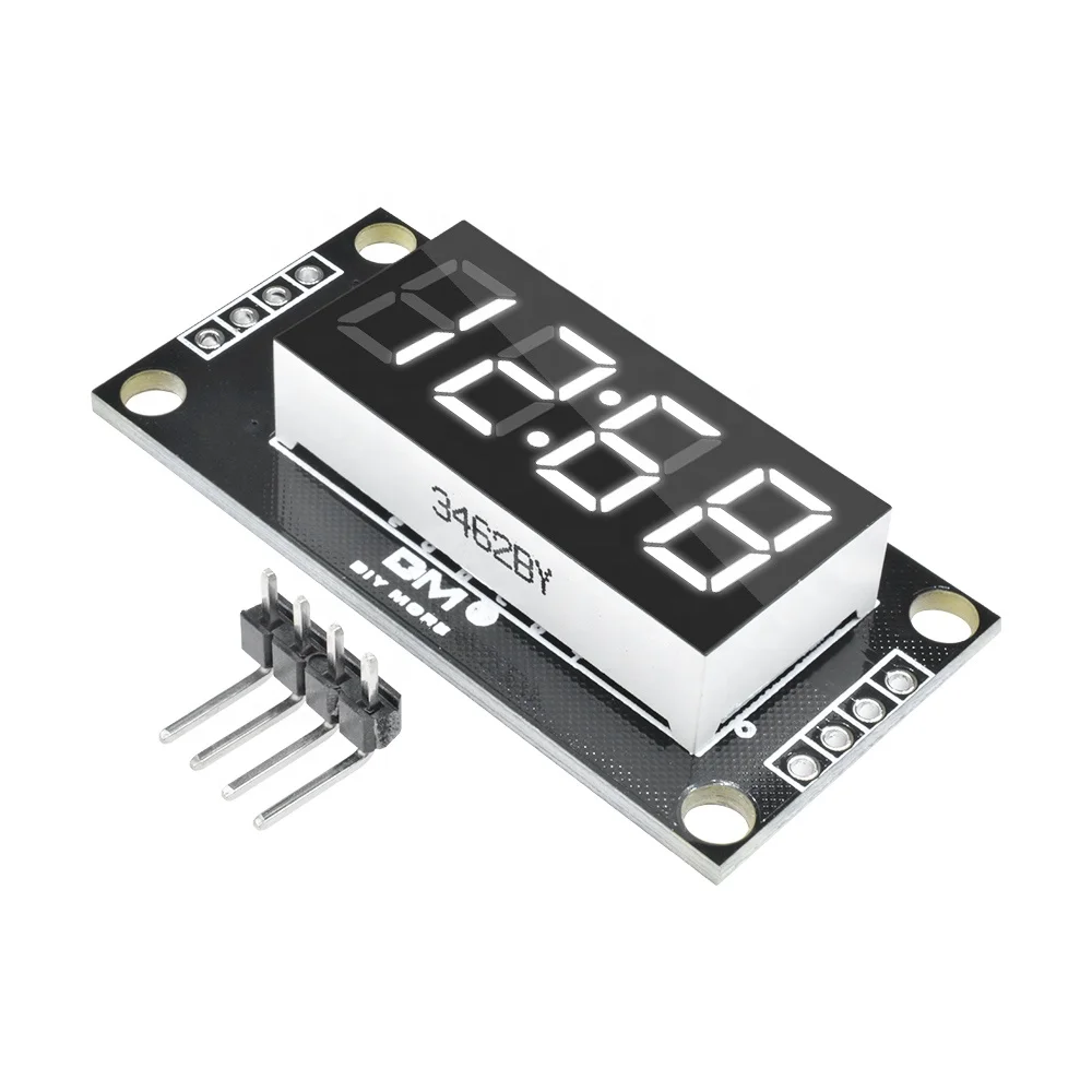 TM1637 4-Digit 0.36 White Digital LED Display Tube Decimal 7 Segments Clock Double Dots Module 0.36 inch For Arduino