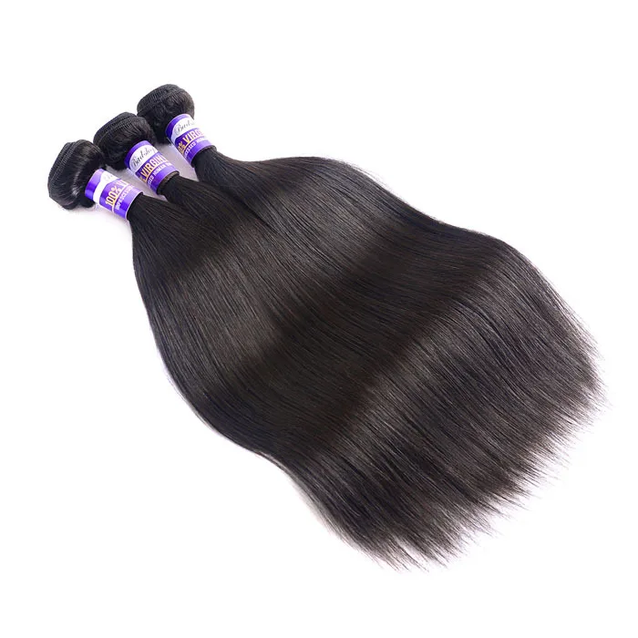 

Women 8-26 Inches 100% Natural Real Human Hair Bundles Black Straight Hair Extension Human Hair