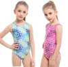 Custom Printed Little Girls Swimwear Cute One Piece Swimsuits Kids Fashion Breathable Racing Beachwear