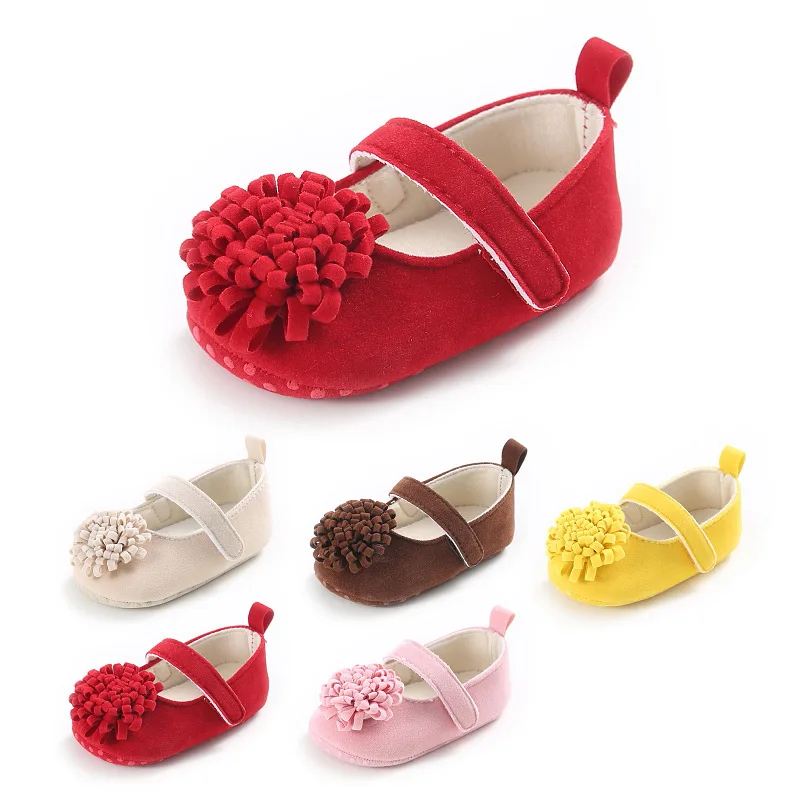 

Hot sale super soft flower baby shoes hand-made infant girls toddler shoes newborn baby shoes, As pictures or customized