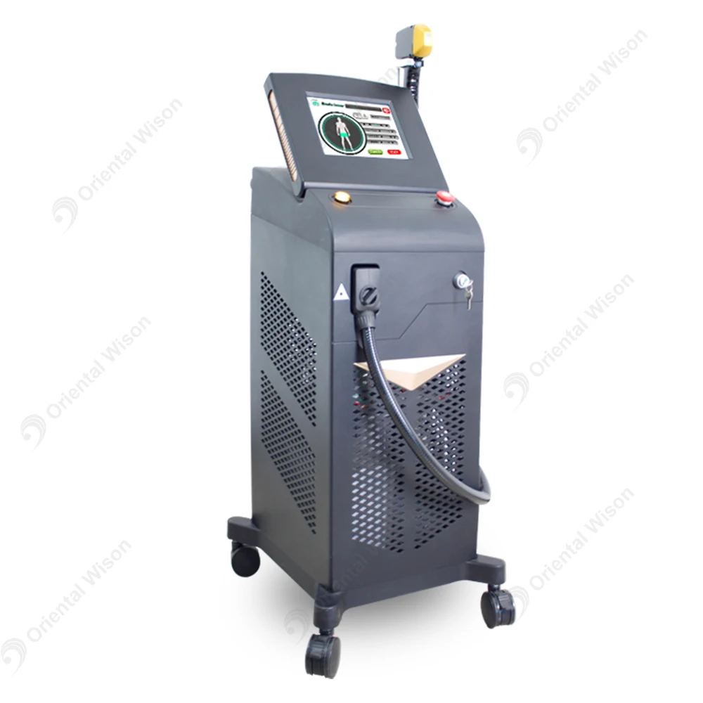 

Customized Logo Permanent Painless Bikini Epilator Hair Removal Professional 808 755 1064 Diode Laser