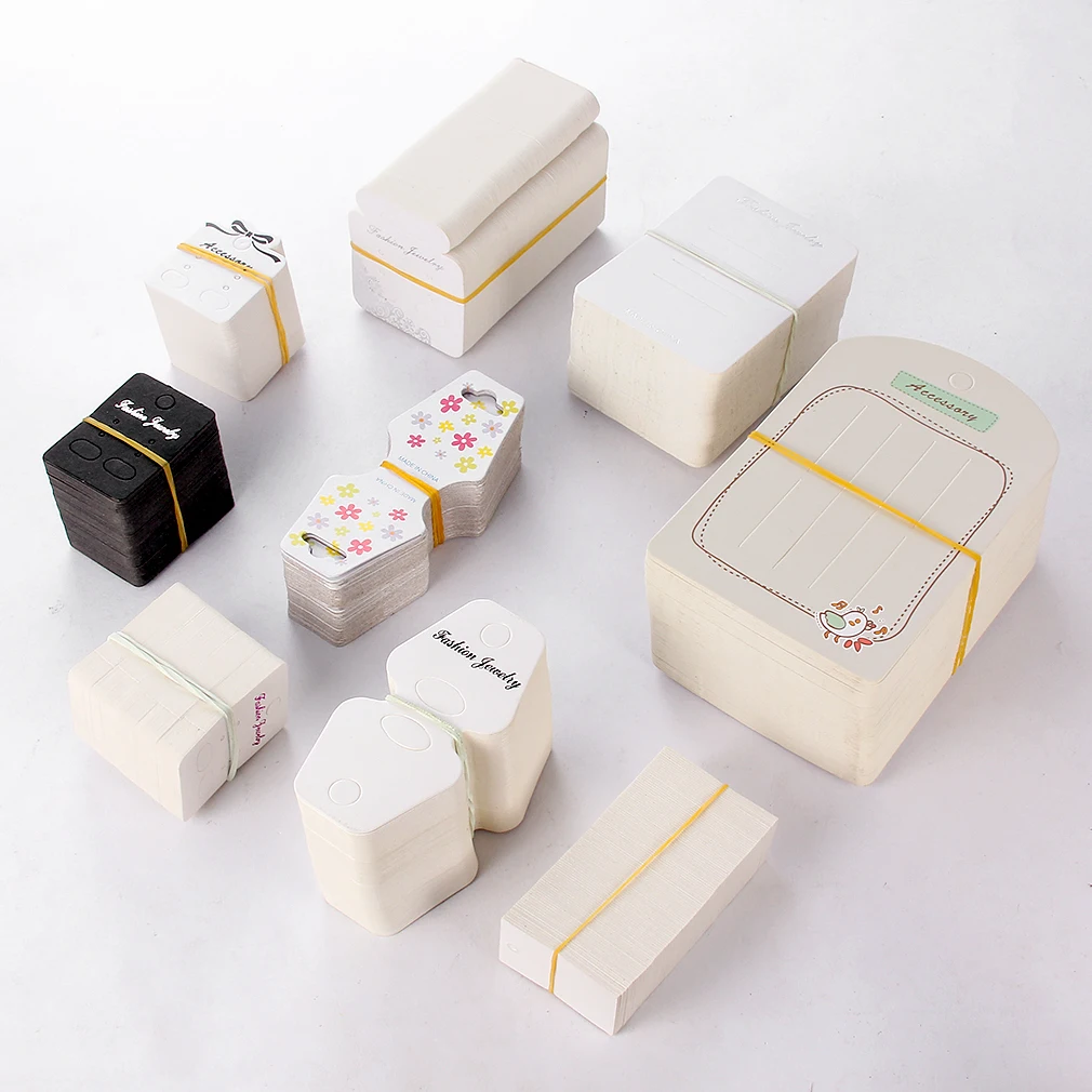 

Wholesale white Card Holder for Necklaces Anklets jewelry display paper card