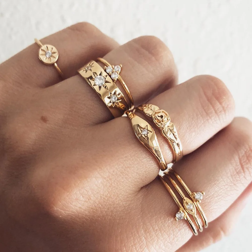 

Fashion gold rings prices set for women Wholesale N97271, Picture