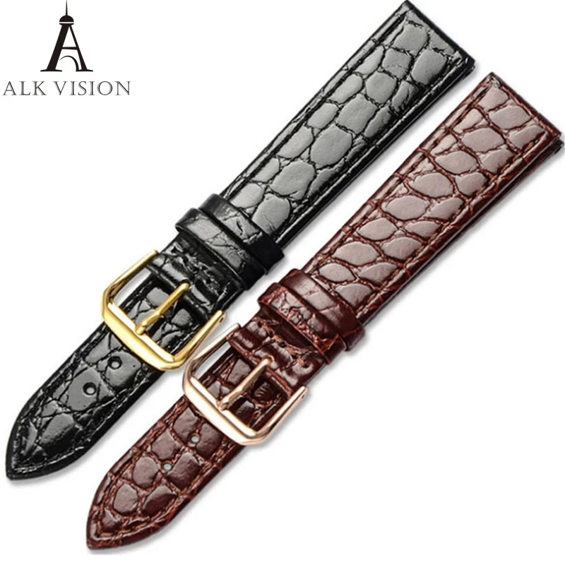 

Genuine leather Straps 12mm 13mm 14mm 16mm 18mm 20mm Fashion Man Women Watch High Quality Brown Black colors Watchbands