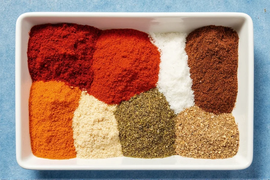 Chili paired with various ingredients on a plate