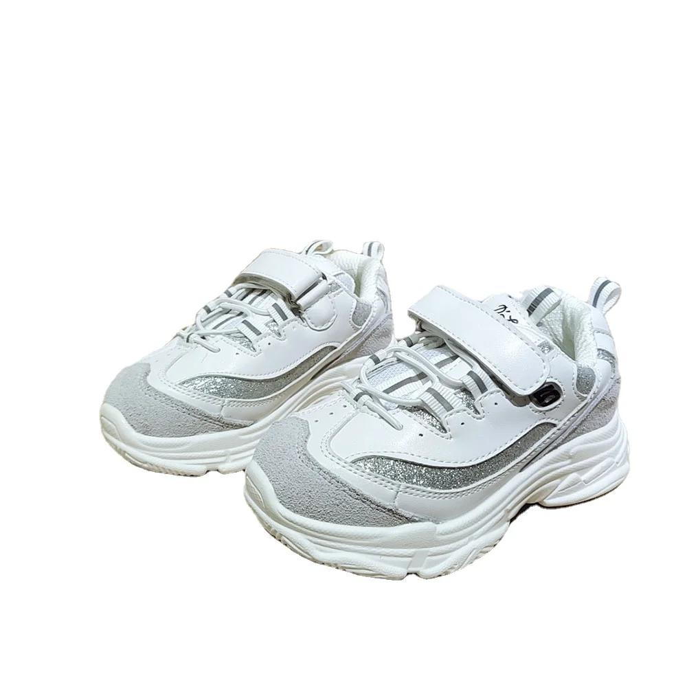 

fall/winter 2021 new cotton shoes boys and girls running shoes leisure children's sports shoes, Pink