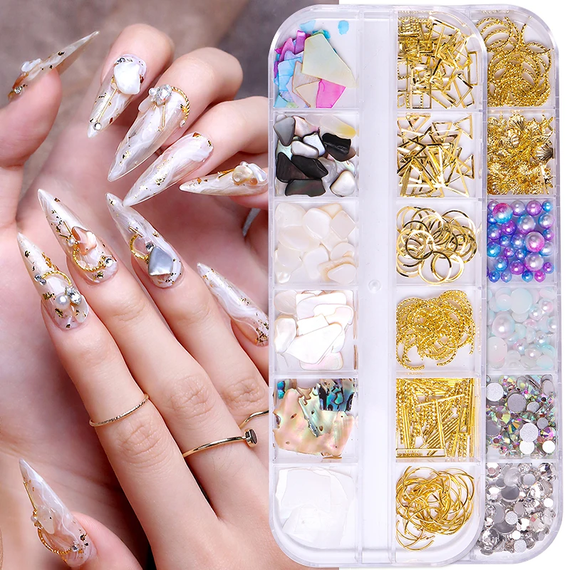 

designer sequin nail art 12 colors nail shell sequins seashells decoration shell