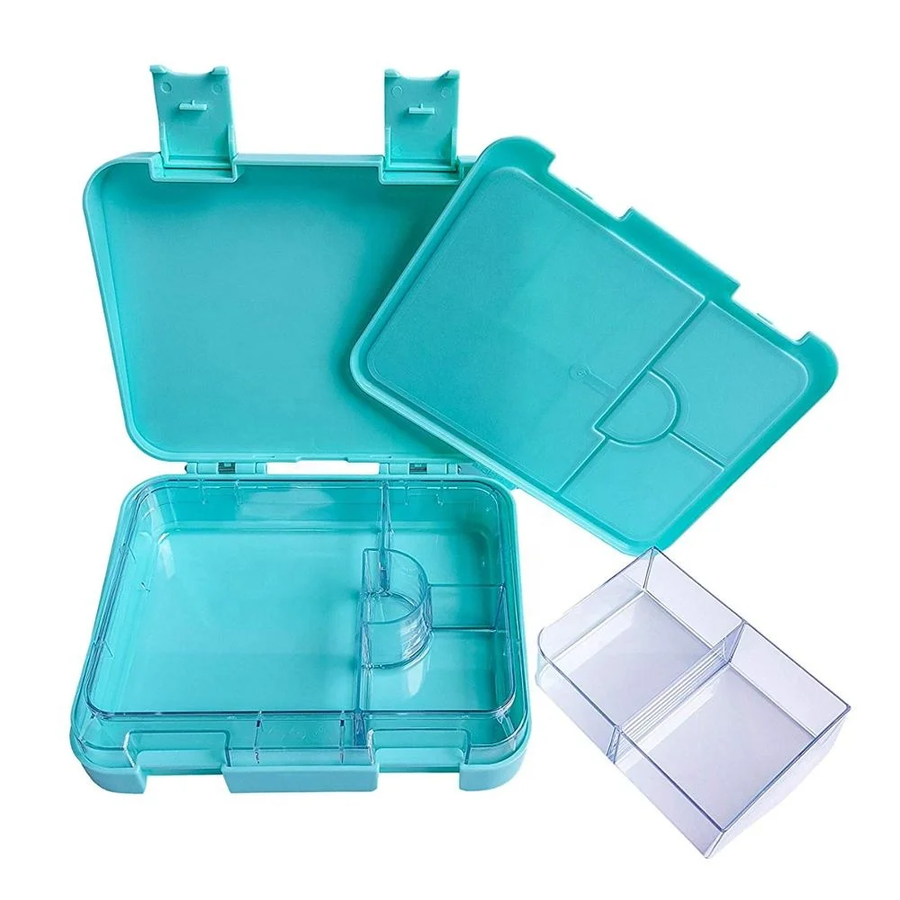 

Detached inner tray 4 and 6 compartments food container coexsit kids mini lunch bento box