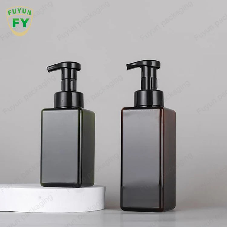 

250ml 450ml 650ml PETG foaming hand soap shampoo bottle foam with pump empty shower gel bottle