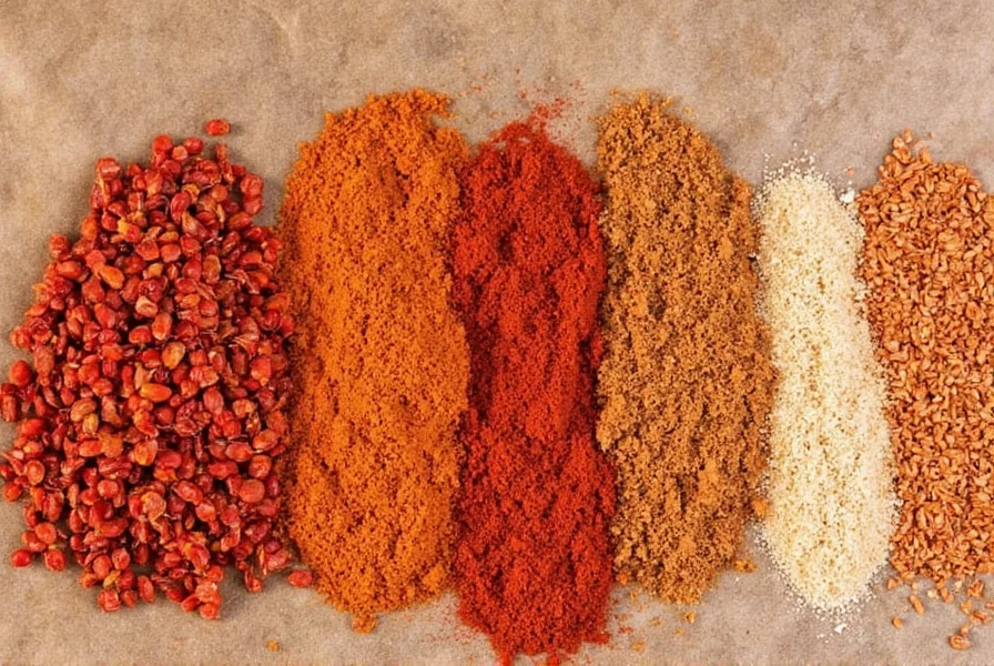 Chili powder in salsa