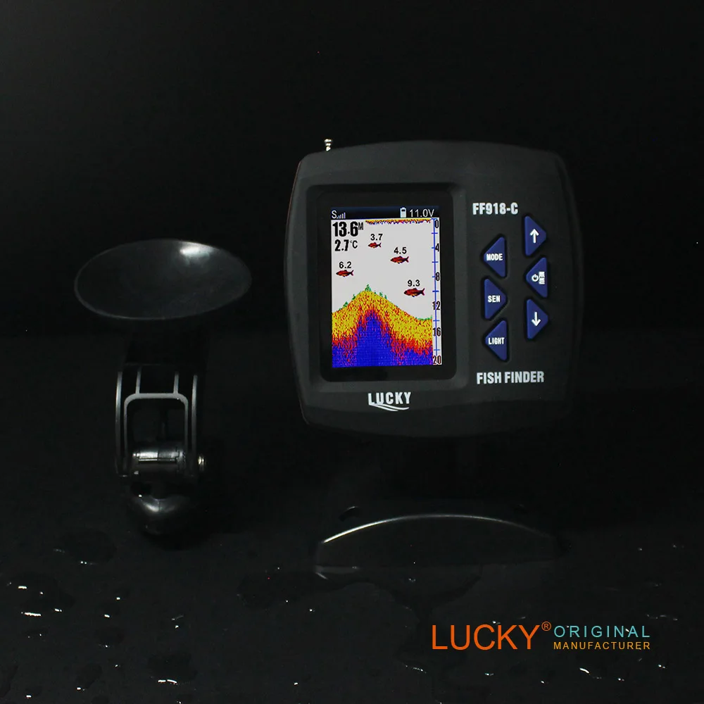

Lucky FF918CS-T hot sell 3.5 inch LED wired sonar boat fish finder
