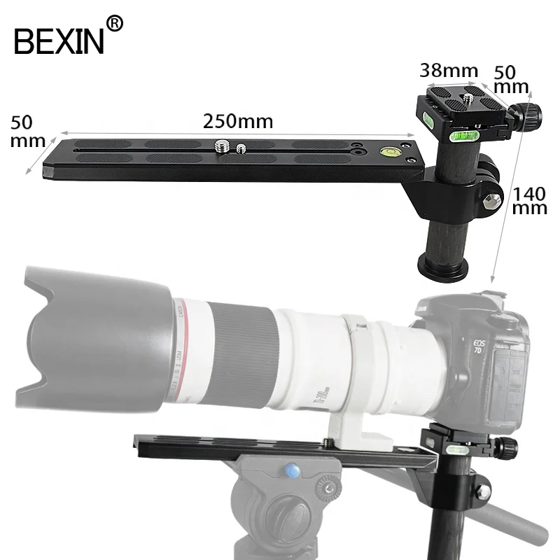 

BEXIN photography equipment Professional 250mm Manfrotto dslr camera long telephoto zoom lens holder bracket connecting tripod