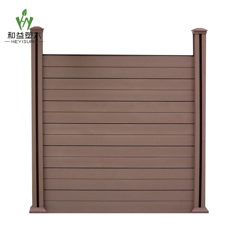 

Fence gate like wood waterproof outdoor wood plastic composite wpc fence panel boards, Redwood