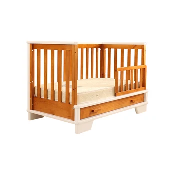 wooden baby cot with drawers