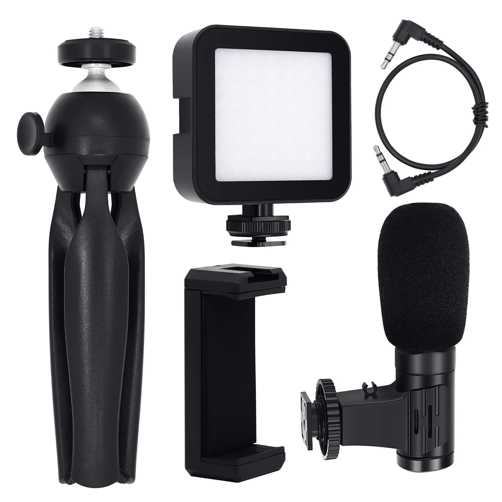 

Amazon 2021 Hot Selling Phone Video Youtube Vlog Kit With Microphone