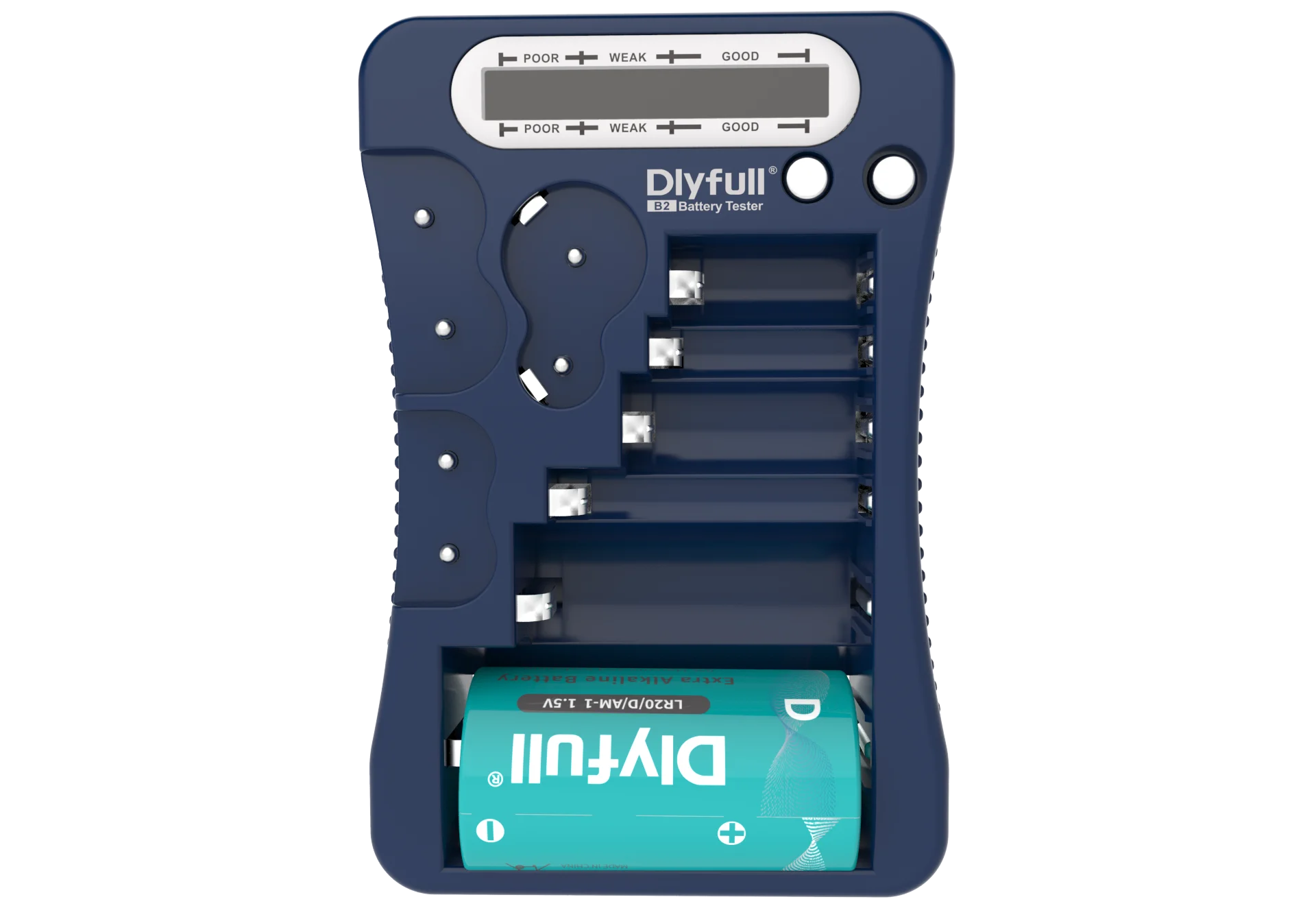 Dlyfull B2 Battery Checker Tester Mit Lcd Display Für Aa/aaa C D 9v